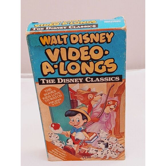 Walt Disney Video-A-Longs The Disney Classics (VHS, 1986) - Tested l! - Picture 1 of 7